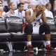 Toronto Raptors' Kyle Lowry sits on the bench after fouling out of the game during fourth quarter against the Washington Wizards in Game 1 in the first round of the NBA basketball playoffs, Saturday, April 18, 2015, in Toronto. The Wizards won 93-86 in overtime. (Frank Gunn/The Canadian Press via AP) MANDATORY CREDIT