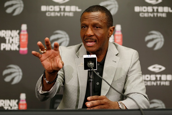TORONTO, ON - MAY 28: Toronto Raptors head coach Dwane Casey answers questions during a news conference the day after the Raptors were defeated by the Cleveland Cavaliers in Game 6 of the NBA Eastern Conference Finals at the Biosteel Centre in Toronto, Ontario. (Todd Korol/Toronto Star via Getty Images)