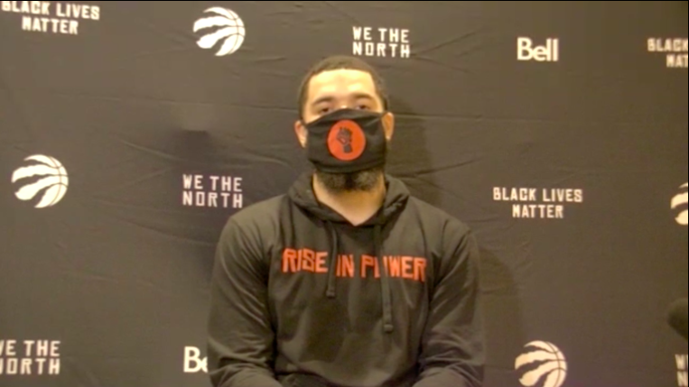 Fred VanVleet talks about the police shooting of unarmed Black man Jacob Blake.