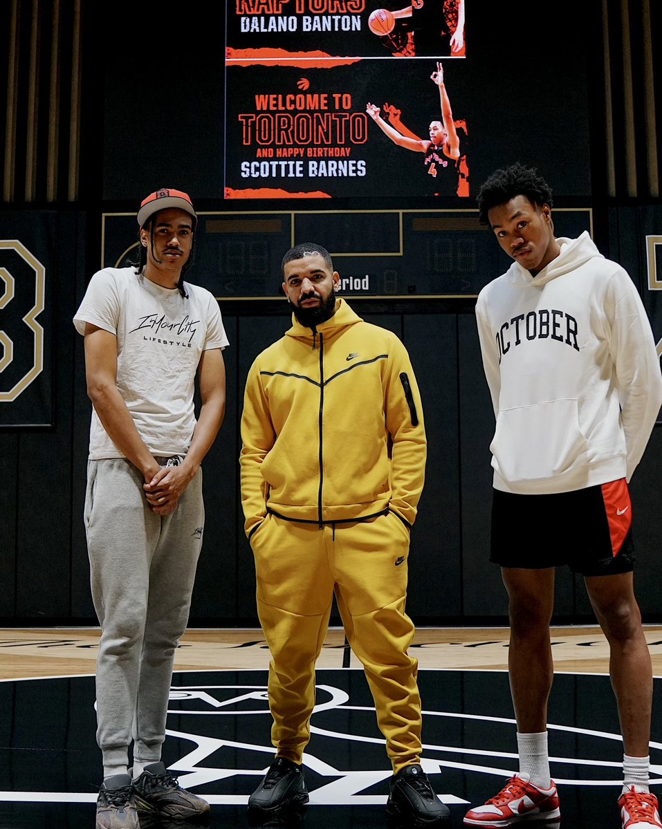 Drake welcomes 2021 Raptors rookies to Toronto