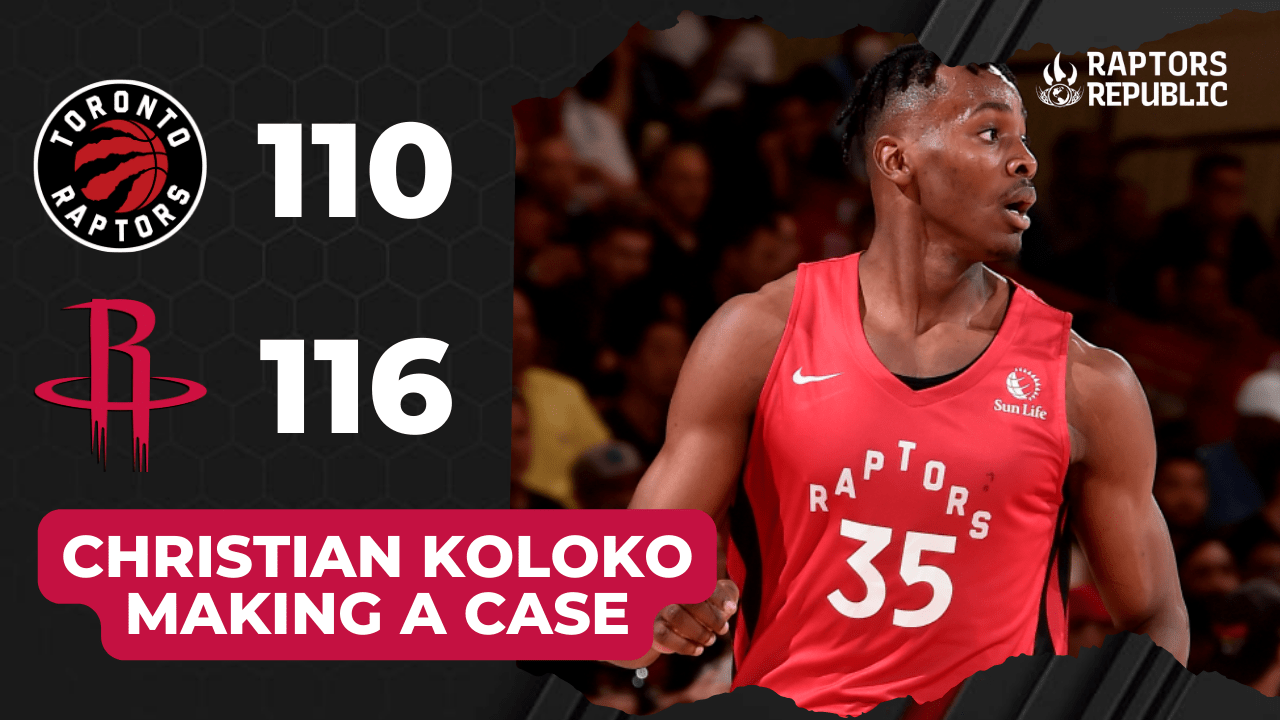 Raptors' Chris Boucher played big role in Christian Koloko's