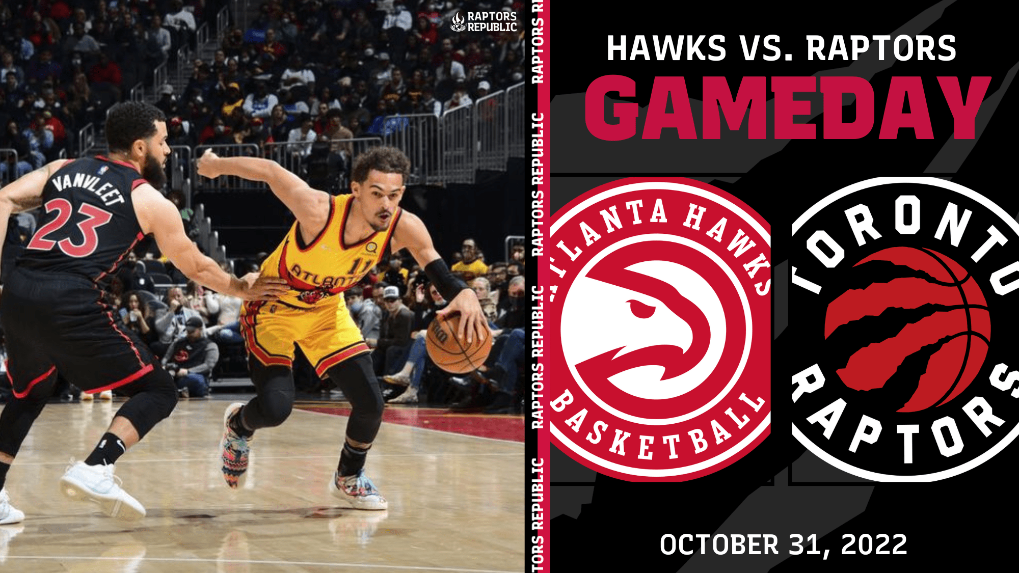 Gameday: Hawks vs Raptors, October 31
