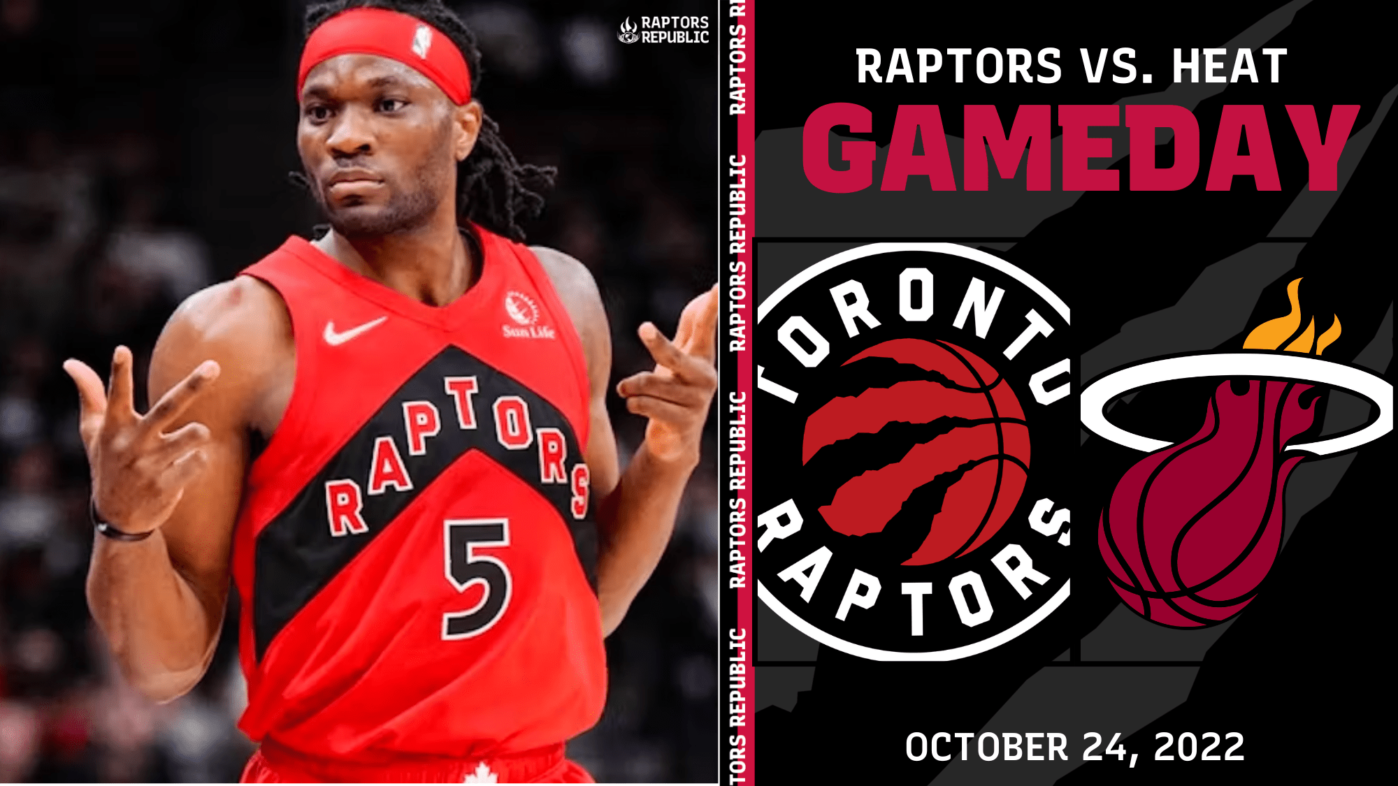 Gameday: Raptors @ Heat, October 24