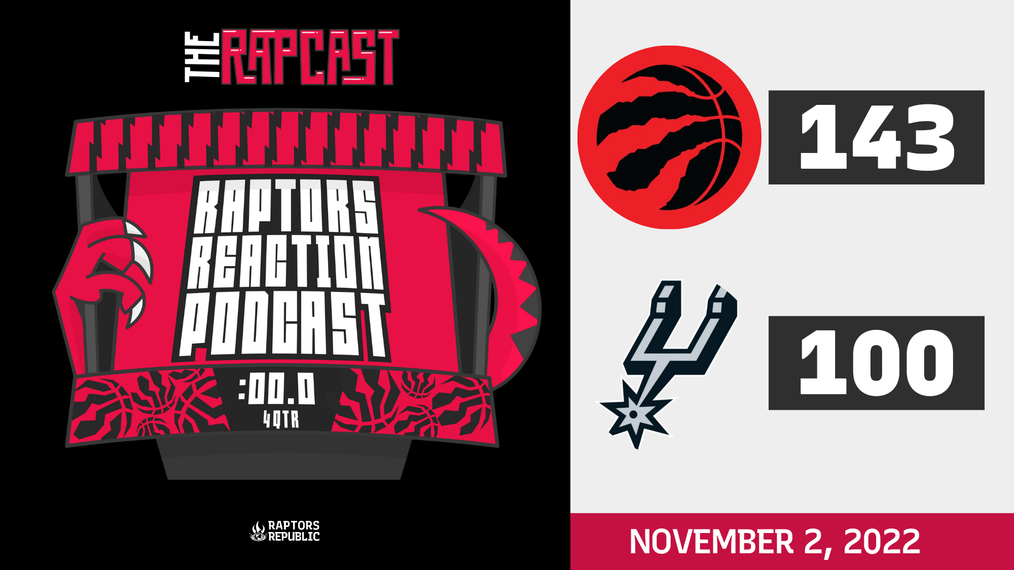 Booting the Spurs – Raptors Reaction Podcast