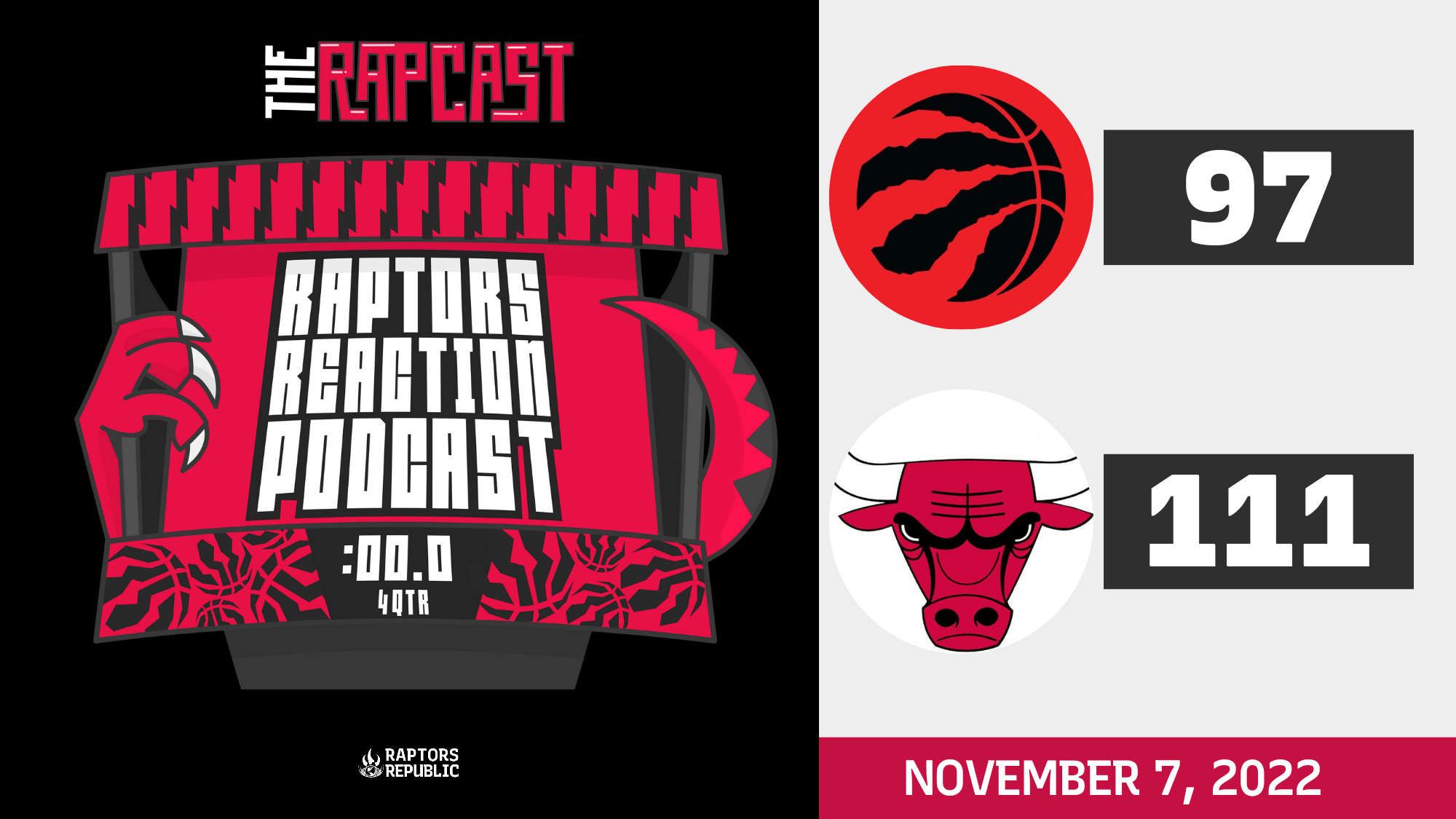 The offense grinds to a halt in a loss – Raptors Reaction Podcast
