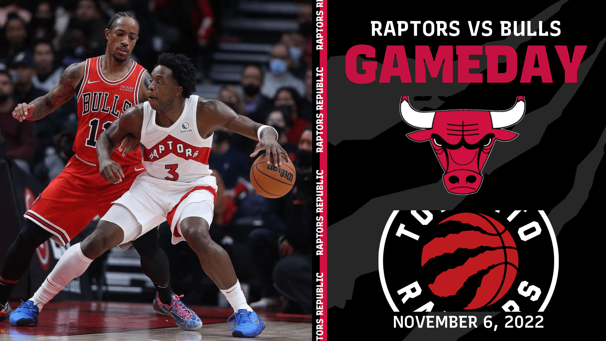 Gameday: Bulls @ Raptors, Nov 6