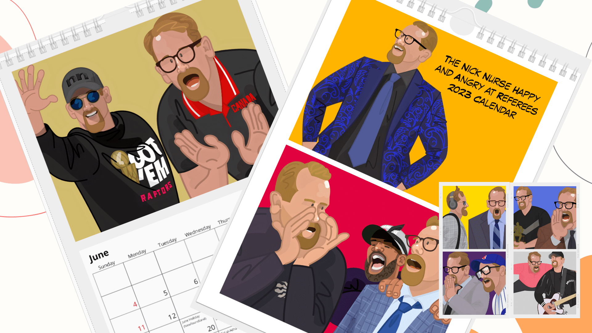 Available Now: Nick Nurse Happy and Angry at Referees 2023 Calendar