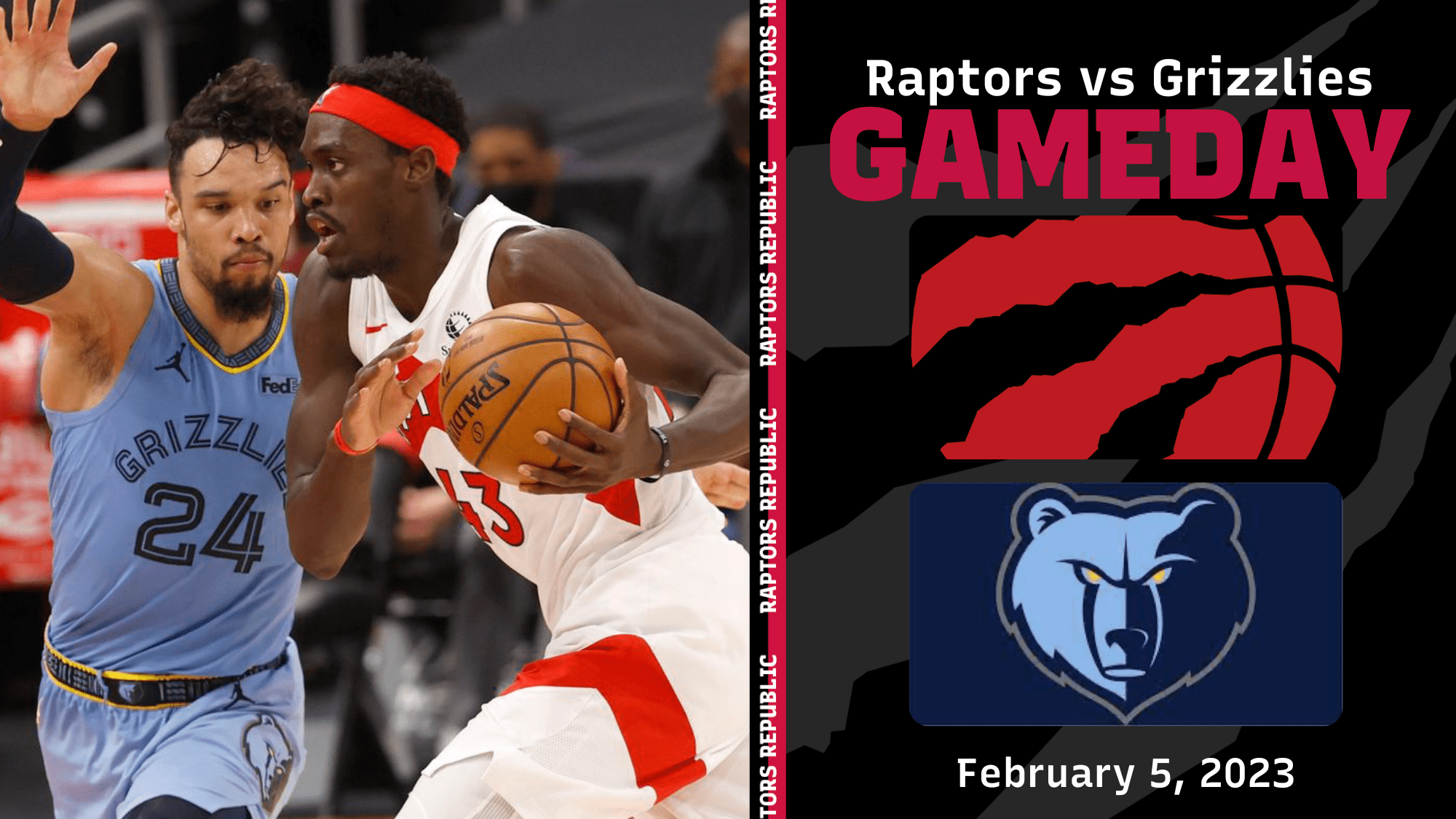 Gameday Raptors Grizzlies Raptors Republic