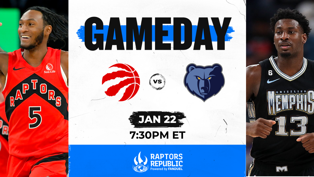 Gameday: Grizzlies @ Raptors, January 22