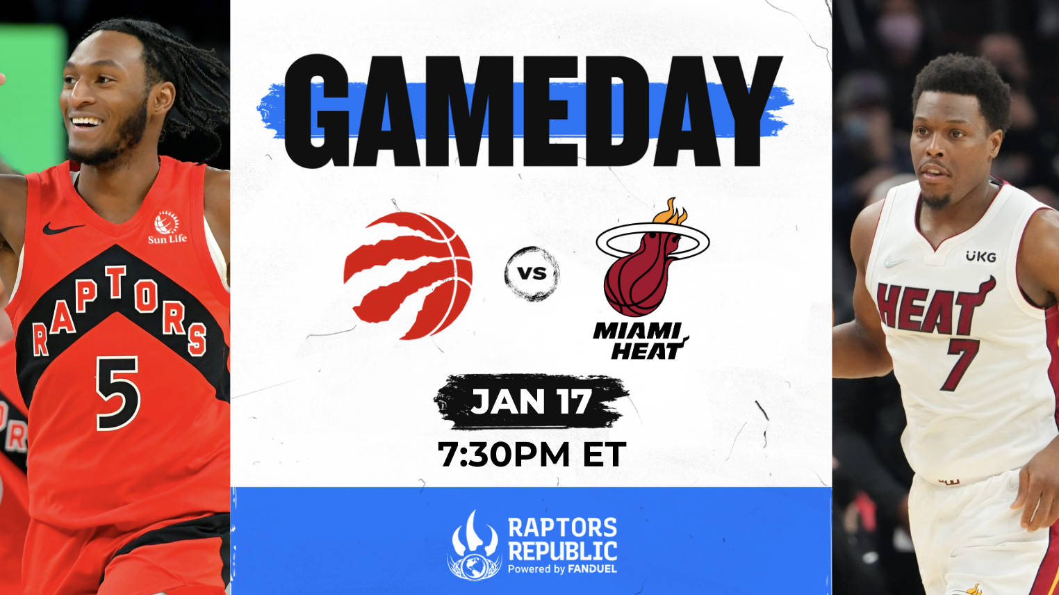 Gameday: Heat @ Raptors, January 17th