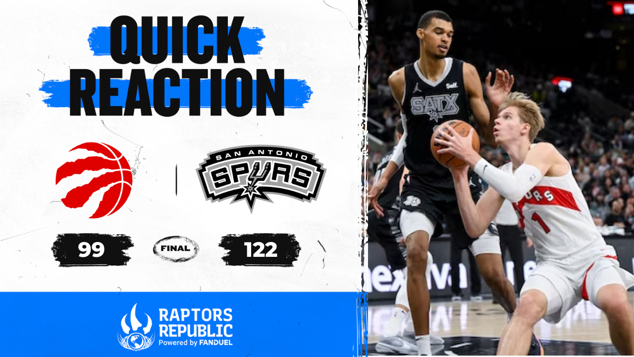 Quick Reaction: Spurs 122, Raptors 99