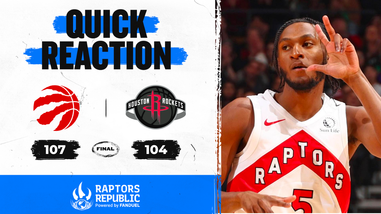Quick Reaction: Rockets 104, Raptors 107