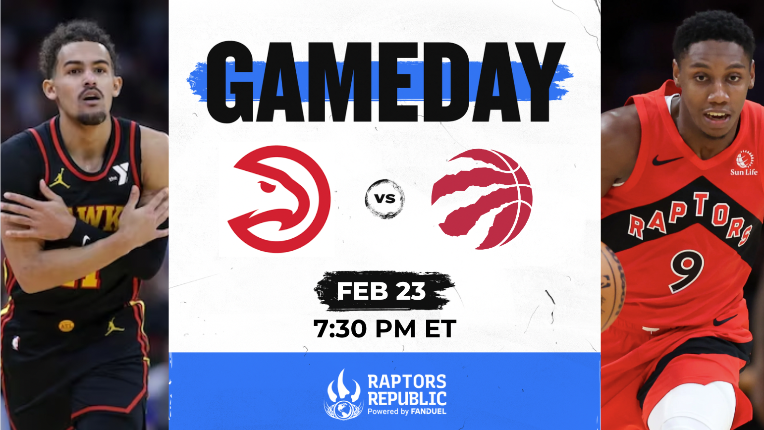 Gameday: Raptors @ Hawks, February 23