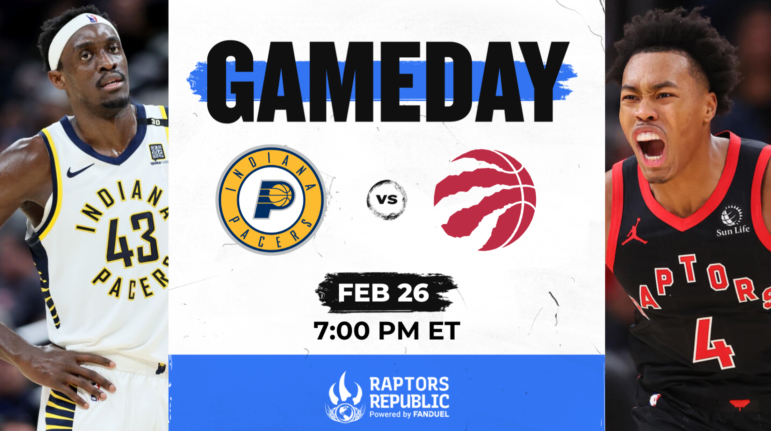Gameday: Raptors @ Pacers, February 26