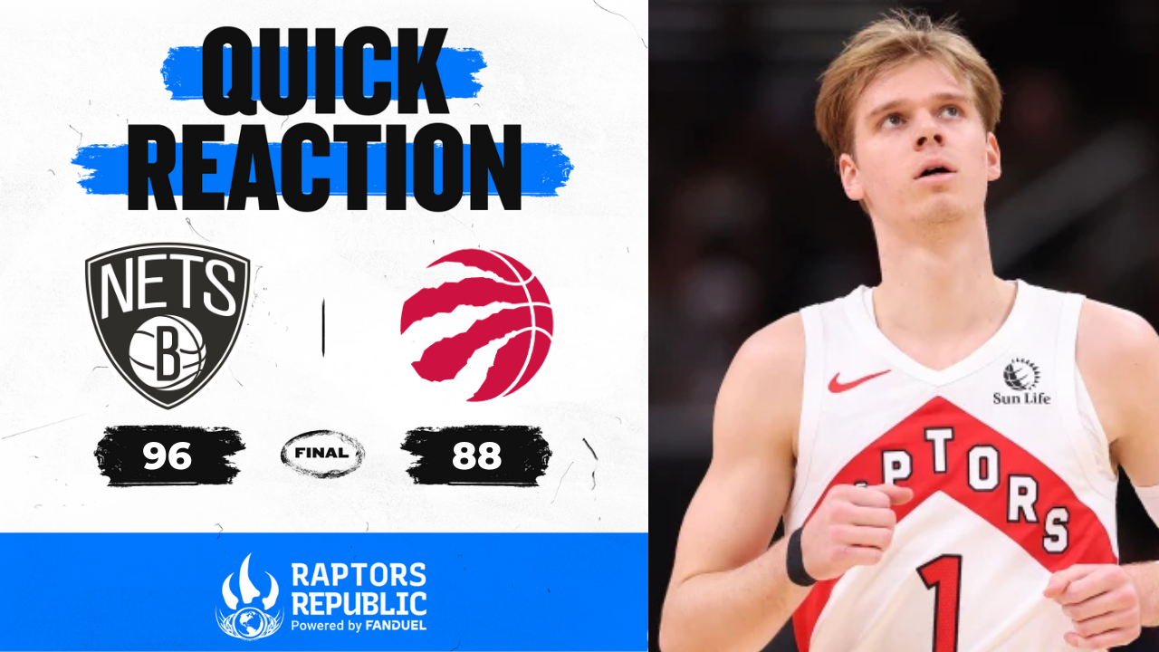 Quick Reaction: Nets 96, Raptors 88