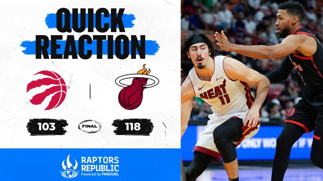 Quick Reaction: Raptors 103, Heat 118