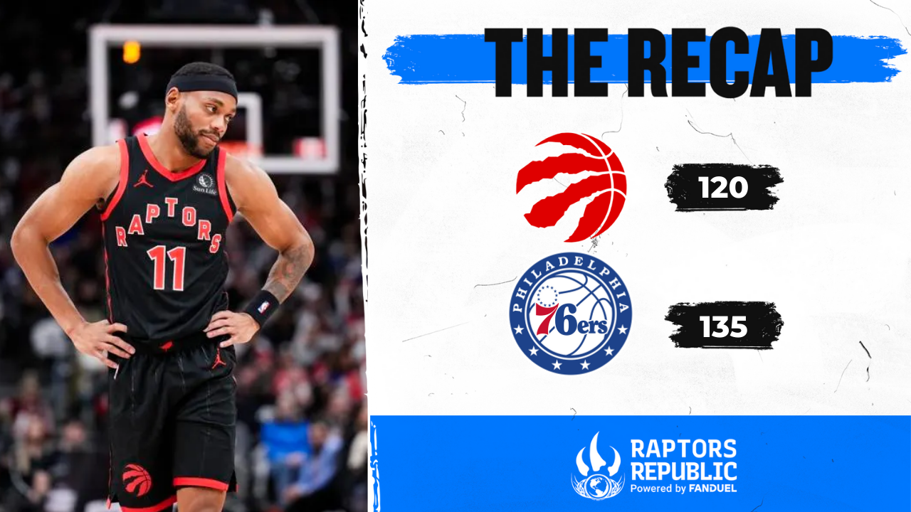 Raptors put up good fight in loss against 76ers